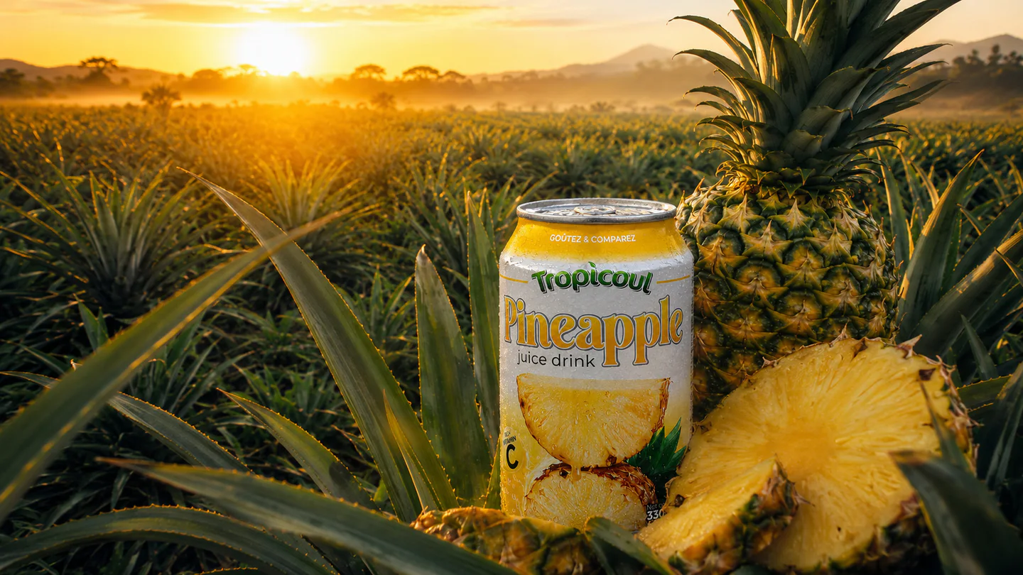 Tropicoul Ananas — tout commence dans la matière, photographie éditoriale.