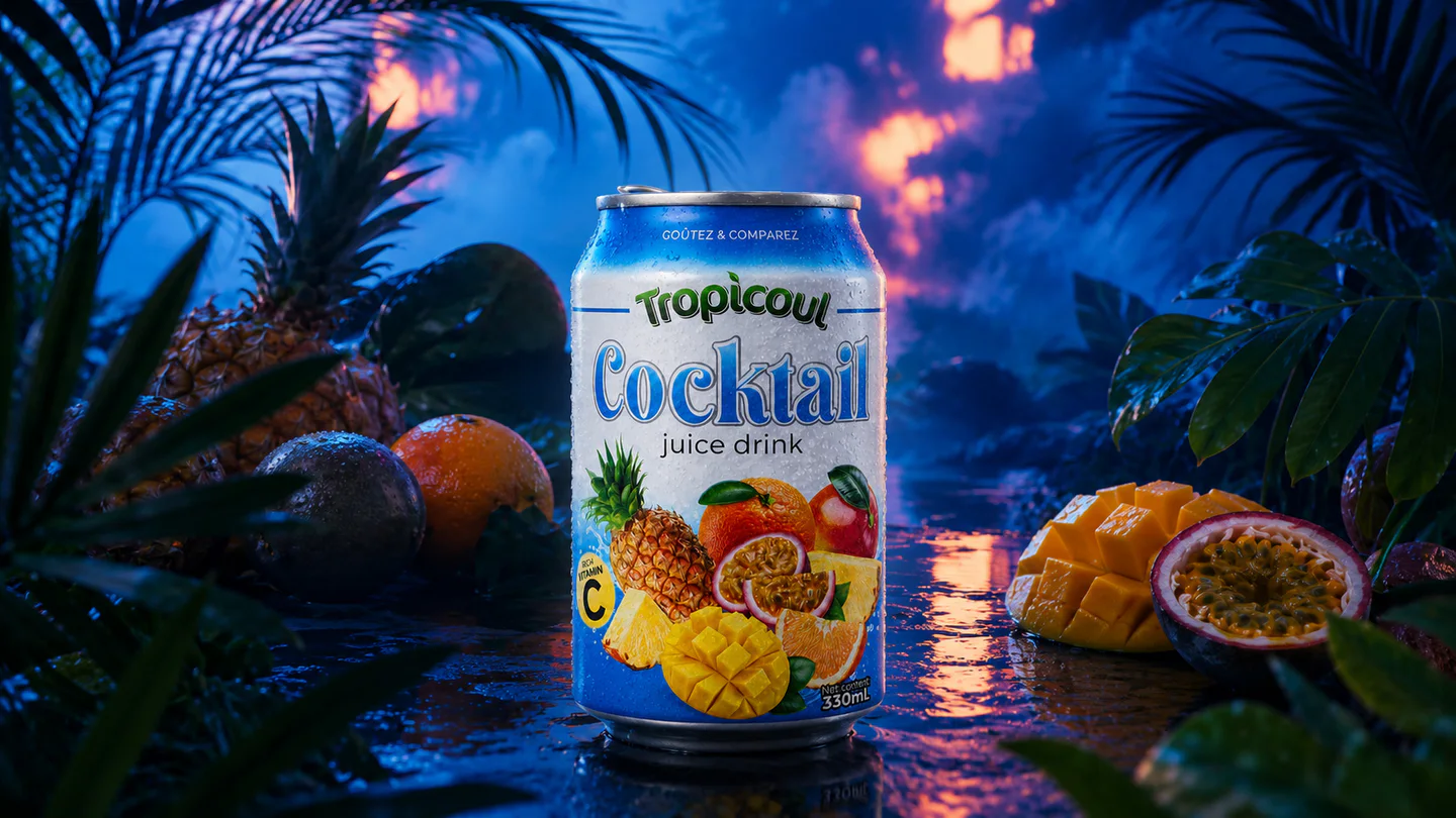 Tropicoul Cocktail — tout commence dans la matière, photographie éditoriale.