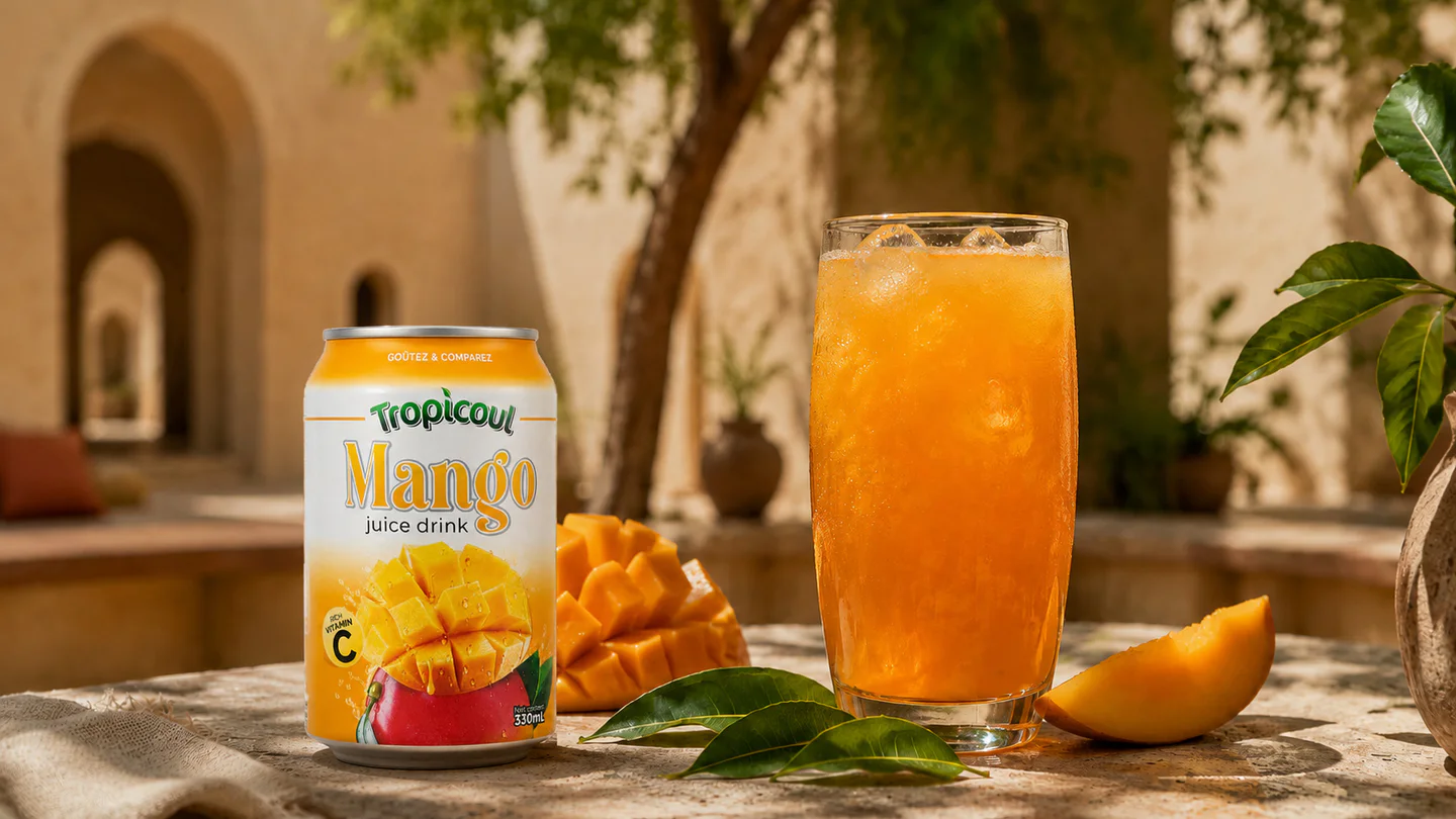 Tropicoul Mangue — fraîcheur en lumière, photographie éditoriale.