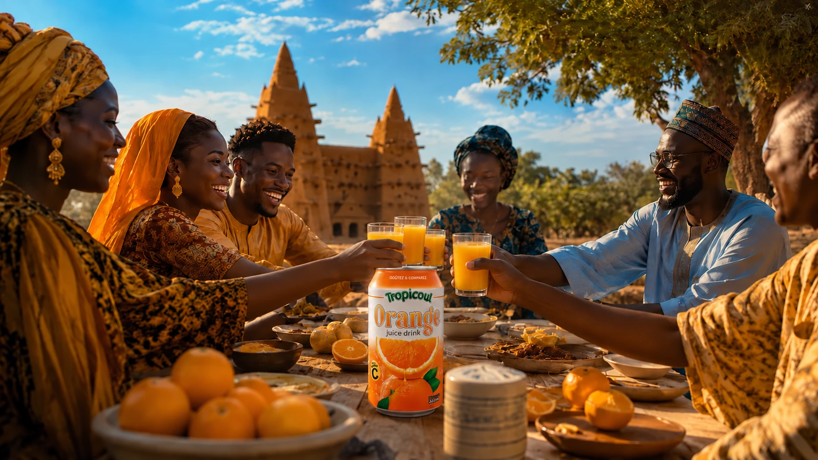 Tropicoul Orange — le goût du partage, photographie éditoriale.